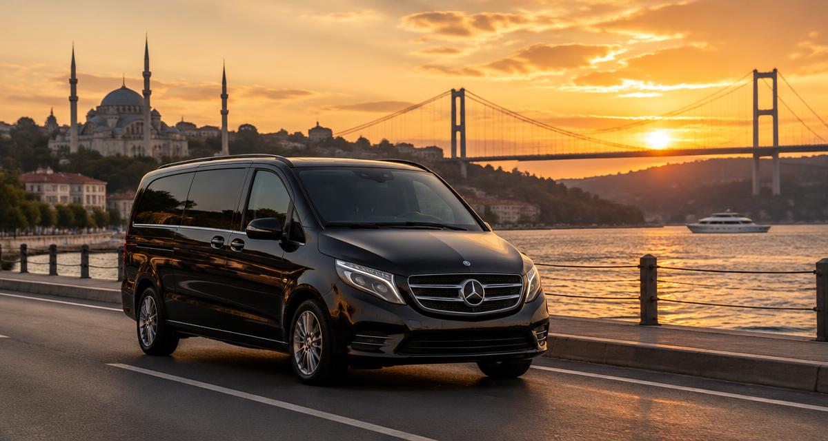 Private transfer van in Istanbul for the Istanbul Airport (IST) to Bakırköy & Ataköy route